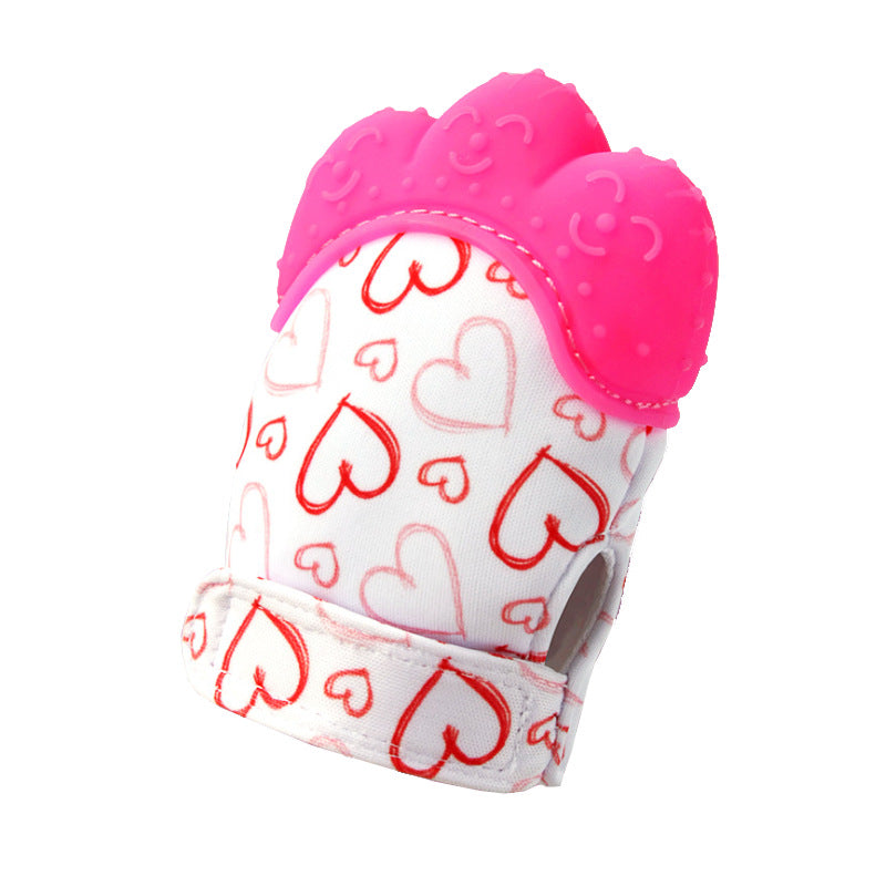 Wholesale silicone baby gloves teething supplies